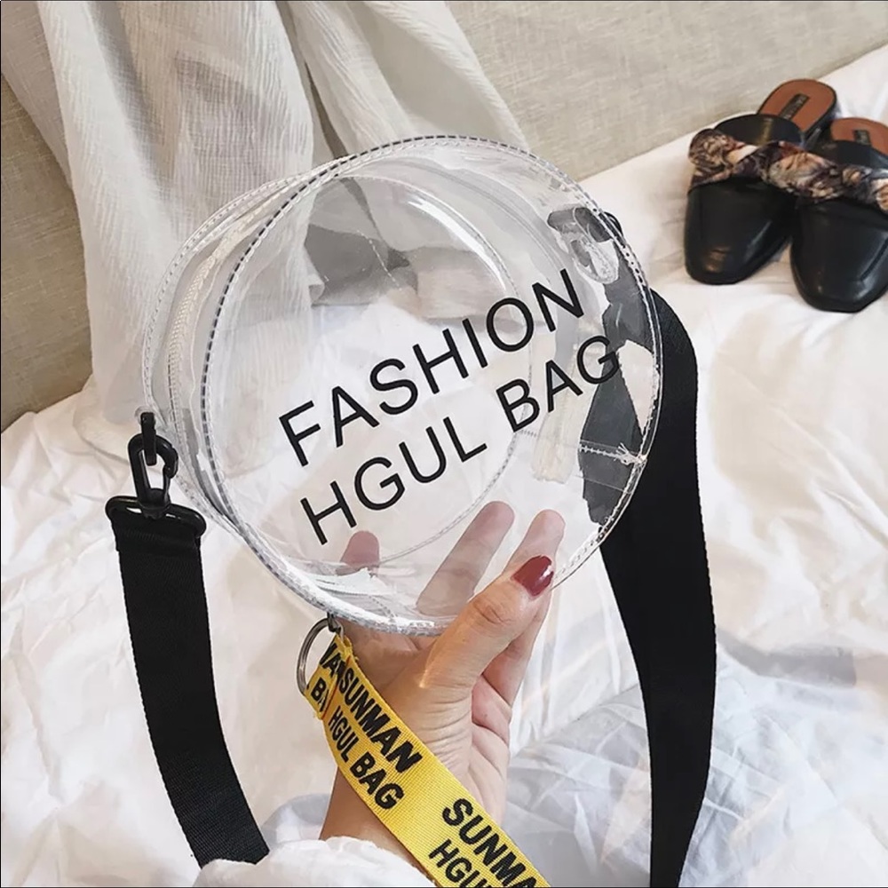 Treny Letter Fashion Transparent Bag